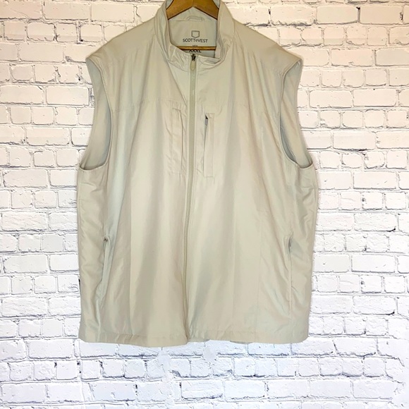 ScotteVest Men’s Tan 3XL Vest - Picture 2 of 12
